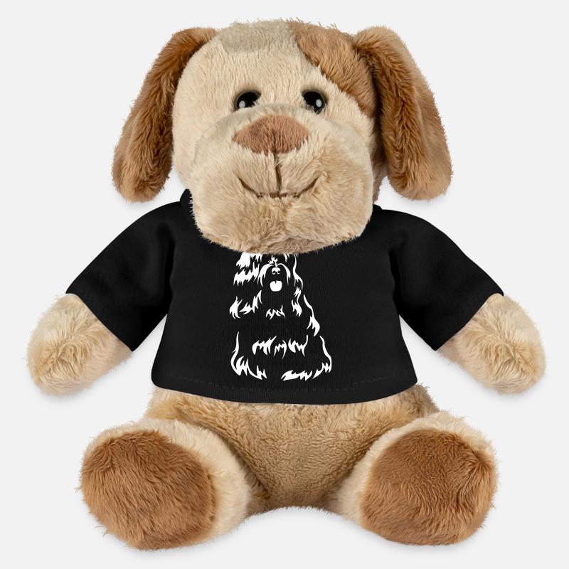 Tibet Terrier "Black Edition" - MiniFeet® Hund Helge - Schwarz