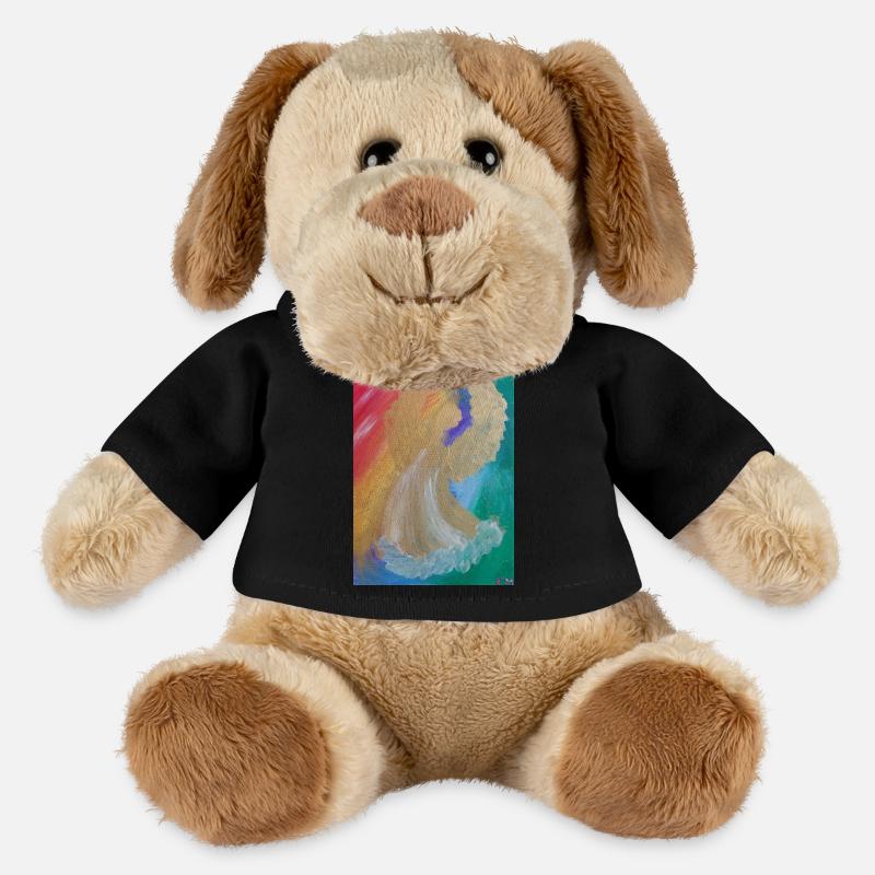 Regenbogenengel - Engel des Einklangs - Engelbild - MiniFeet® Hund Helge - Schwarz