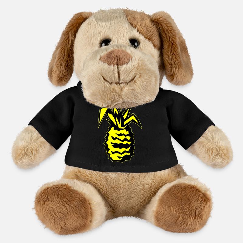 Ananas 02 - Chien en peluche Helge MiniFeet® - noir