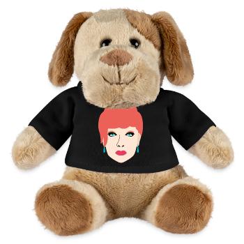 Pretty portrait with red hair - MiniFeet® Dog Helge - black - Front