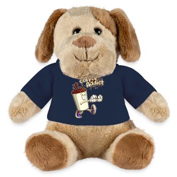 Kaffee Süchtiger, Cartoon Cartoon - MiniFeet® Hund Helge - French Navy - Vorne