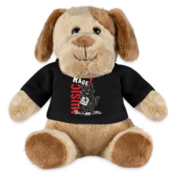 Music Rage Cat Notenblatt Humor - MiniFeet® Hund Helge - Schwarz - Vorne