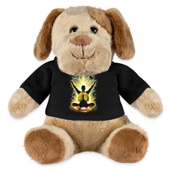 Meditation Atmung Natur Lunge Design  - MiniFeet® Hund Helge - Schwarz - Vorne