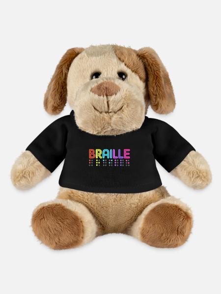 Blindenschrift Braille Blind - MiniFeet® Hund Helge - Schwarz