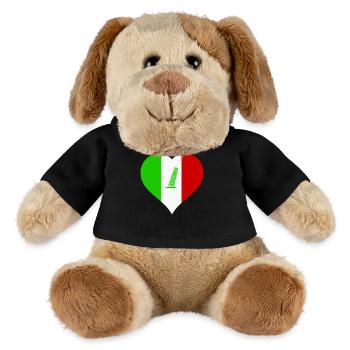 herz italien - MiniFeet® Hund Helge - Schwarz - Vorne