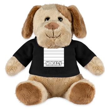 Nom de la femme Noraly - Chien en peluche Helge MiniFeet® - noir - Devant