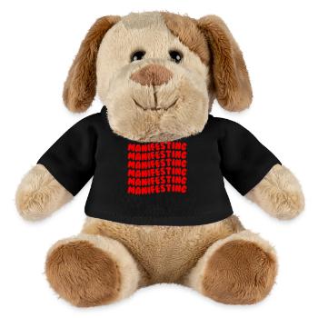 Manifestation du rouge - Chien en peluche Helge MiniFeet® - noir - Devant