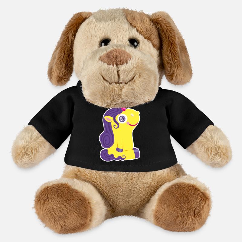 Kleines Einhorn - MiniFeet® Hund Helge - Schwarz