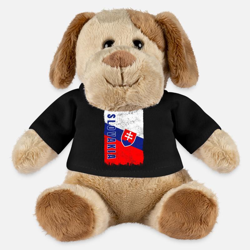 Slowakei Vintage Flagge - MiniFeet® Hund Helge - Schwarz