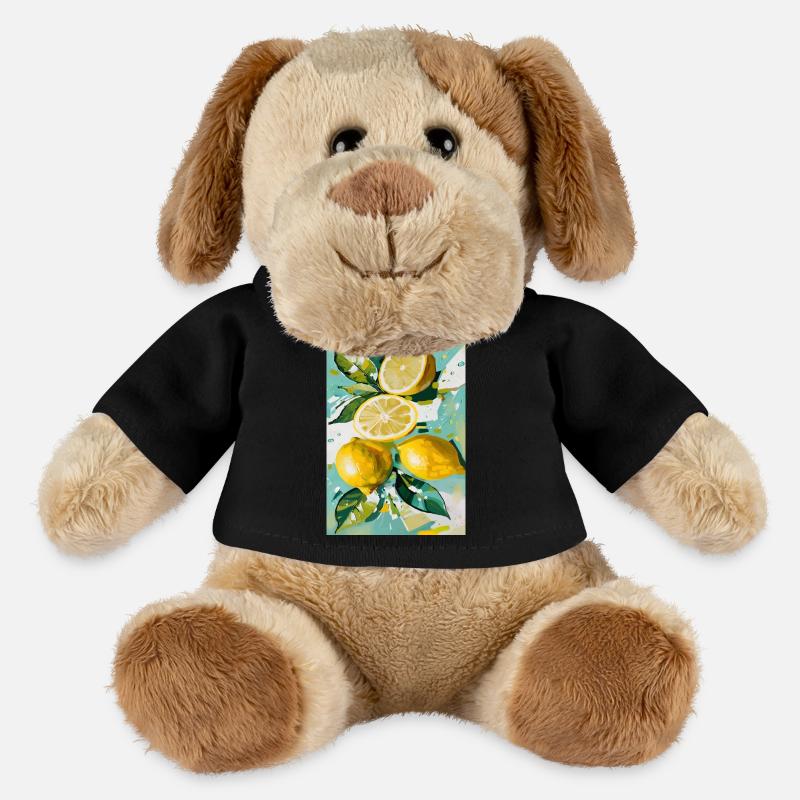 Zitronen-Stimmung - MiniFeet® Hund Helge - Schwarz
