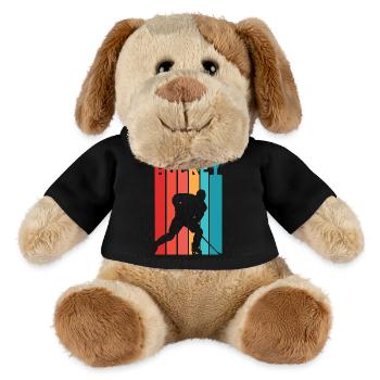 Hockey 2 Tshirts PR t shirt - MiniFeet® Hund Helge - Schwarz - Vorne