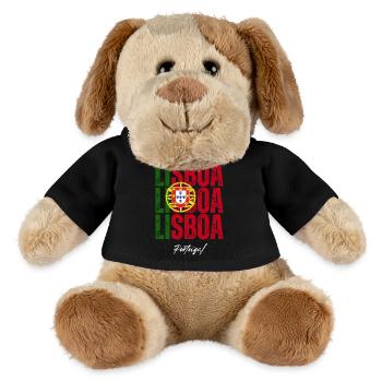Lissabon, Portugal, Souvenir von Lissabon - MiniFeet® Hund Helge - Schwarz - Vorne
