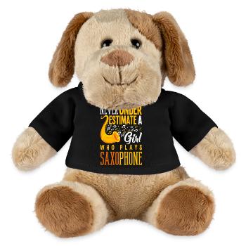 Saxofon - MiniFeet® Hund Helge - Schwarz - Vorne