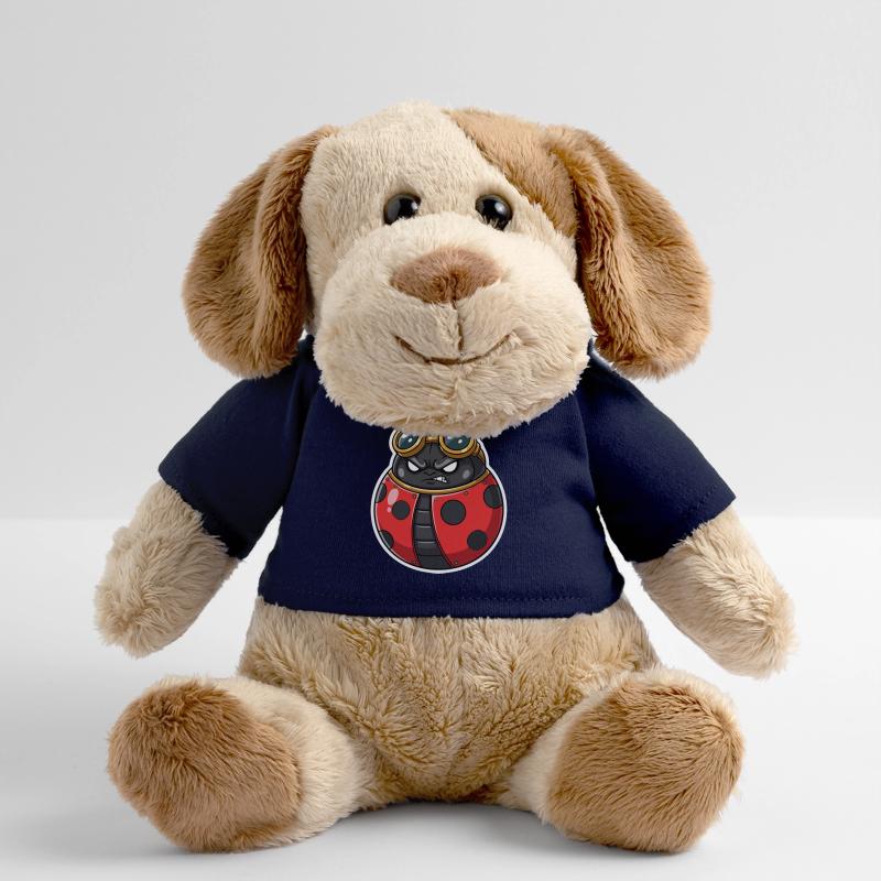 Steampunk Ladybug Red and Chrome Armor MiniFeet® Dog Helge
