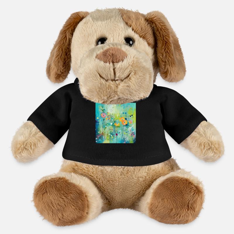 Bonheur de la fleur - Chien en peluche Helge MiniFeet® - noir