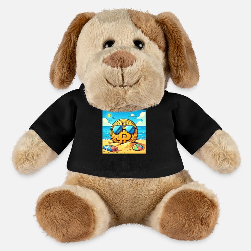 Bitcoin sonnt sich. - MiniFeet® Hund Helge - Schwarz