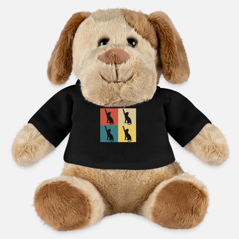 Retro-Vintage-Katze - MiniFeet® Hund Helge - Schwarz