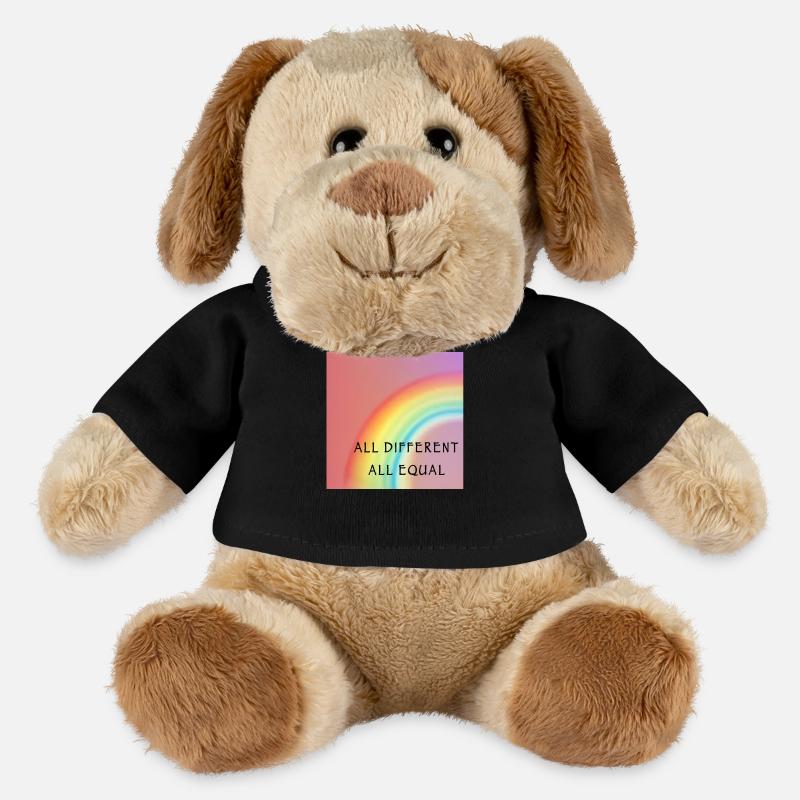 All different all equal. Diversity. Love. - MiniFeet® Hund Helge - Schwarz