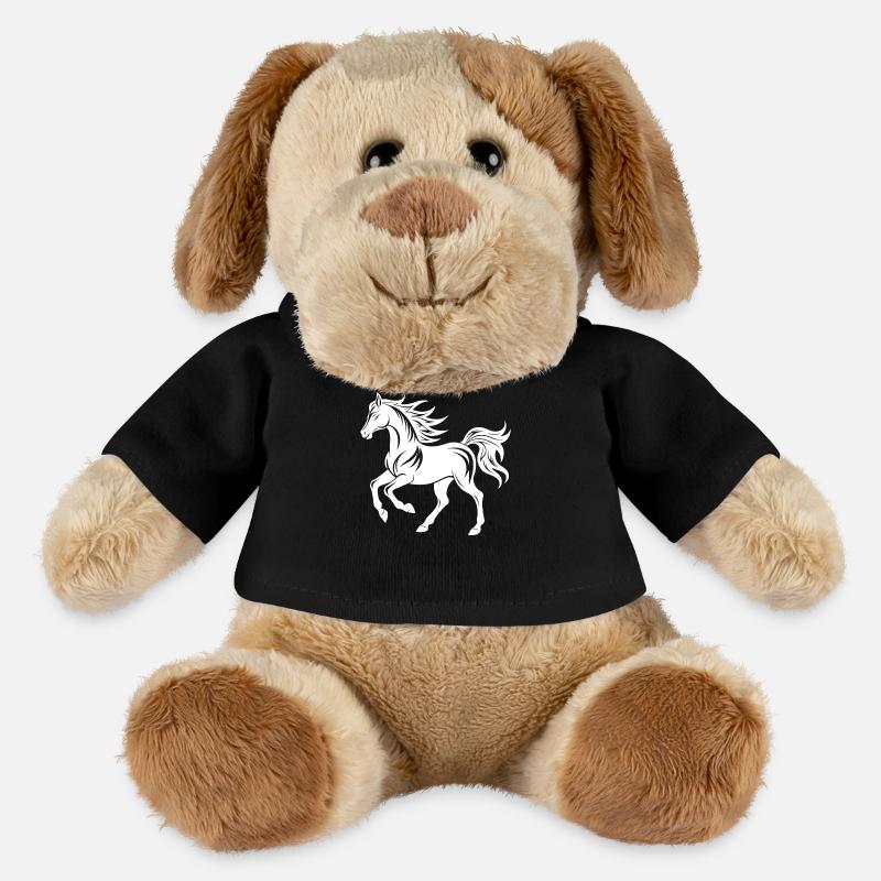 Elegante Pferde-Silhouette - MiniFeet® Hund Helge - Schwarz