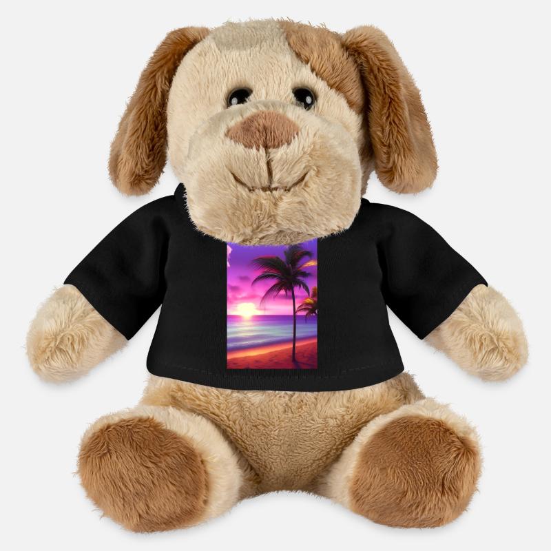 Caraïbes Palm Beach - Chien en peluche Helge MiniFeet® - noir
