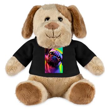 Mops Hund - MiniFeet® Hund Helge - Schwarz - Vorne
