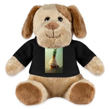 Glace - Chien en peluche Helge MiniFeet® - noir - Devant
