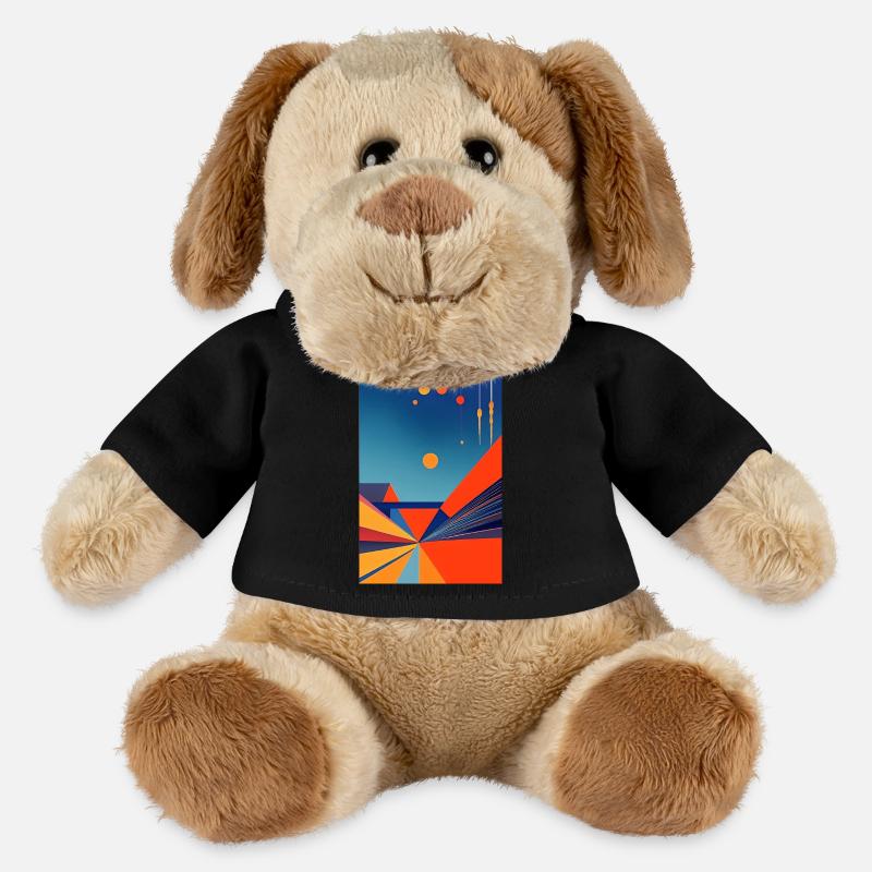 Abstrakte Kunst - MiniFeet® Hund Helge - Schwarz