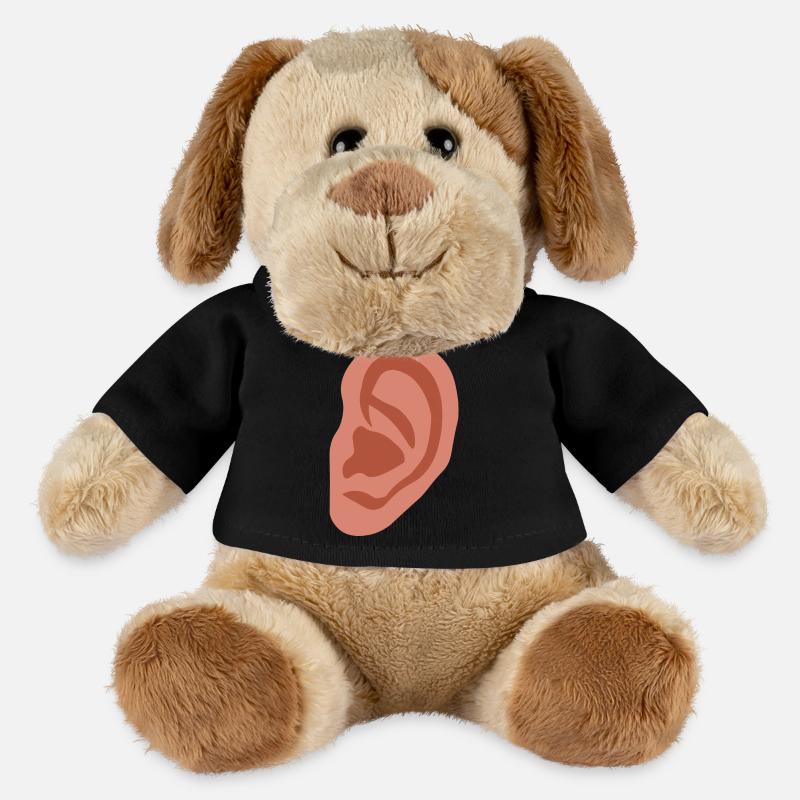 Grande oreille - Chien en peluche Helge MiniFeet® - noir