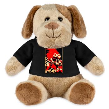 Intertwining mystery battles - MiniFeet® Dog Helge - black - Front