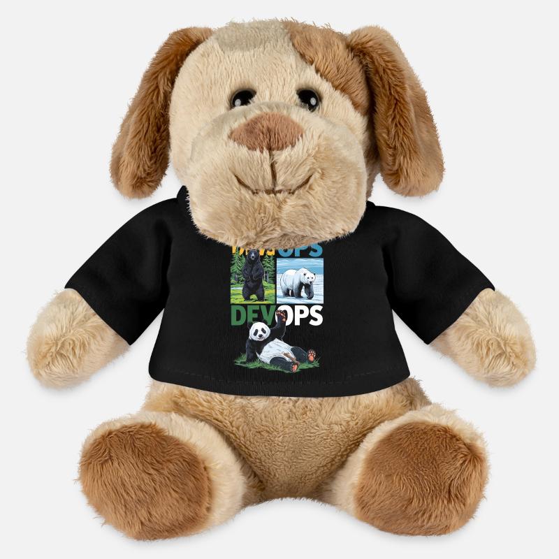Devops - Chien en peluche Helge MiniFeet® - noir