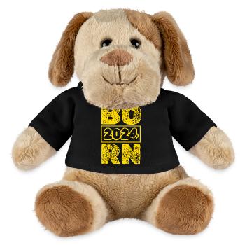Born 2024 - MiniFeet® Dog Helge - black - Front