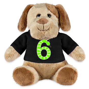 Numéro 6 Snake Kids - Chien en peluche Helge MiniFeet® - noir - Devant