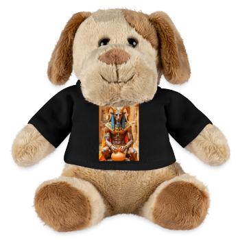 Khnum, ram-headed god, shaping a human from clay. - MiniFeet® Dog Helge - black - Front