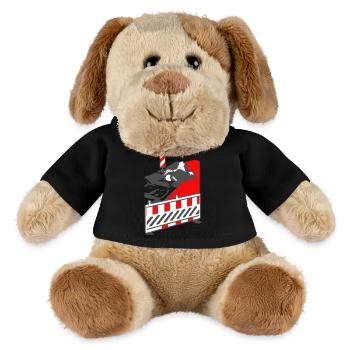 Building site - MiniFeet® Dog Helge - black - Front