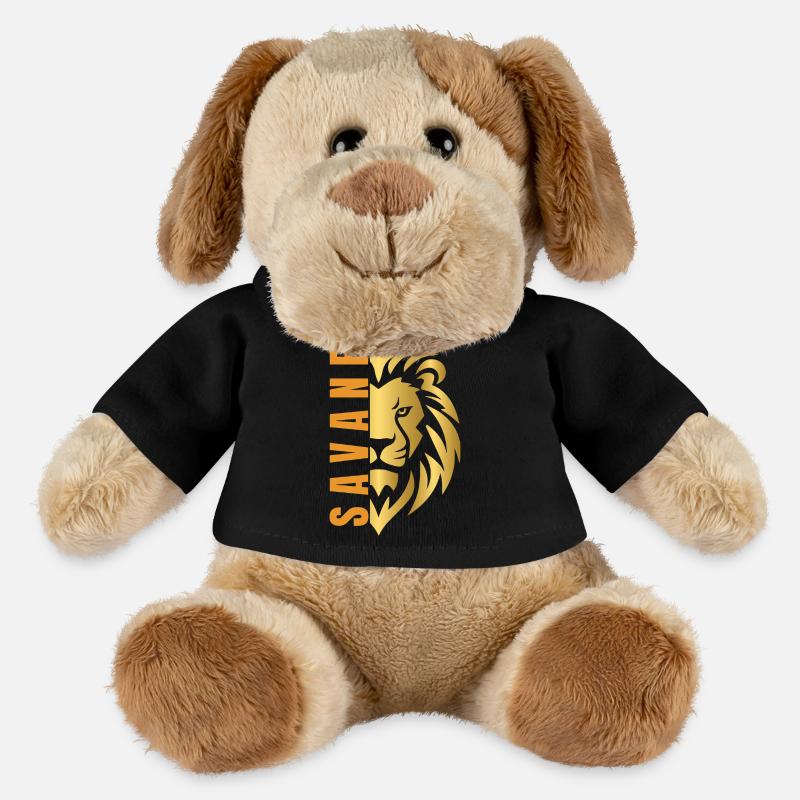 Lion doré  - Chien en peluche Helge MiniFeet® - noir