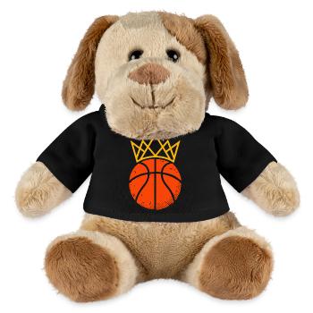 Basketball King & Queen Partnerlook Design - MiniFeet® Hund Helge - Schwarz - Vorne