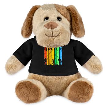 fisch, fisch, angeln, see, meer, angeln, fauna, exotisch - MiniFeet® Hund Helge - Schwarz - Vorne