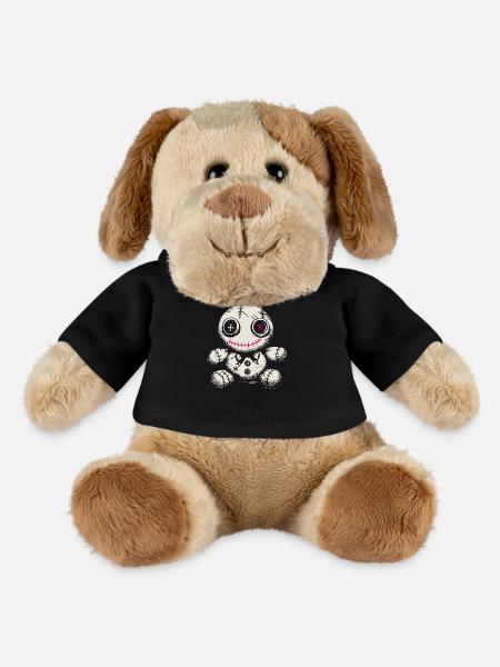 Creepy Voodoo Doll Colored - MiniFeet® Dog Helge - black