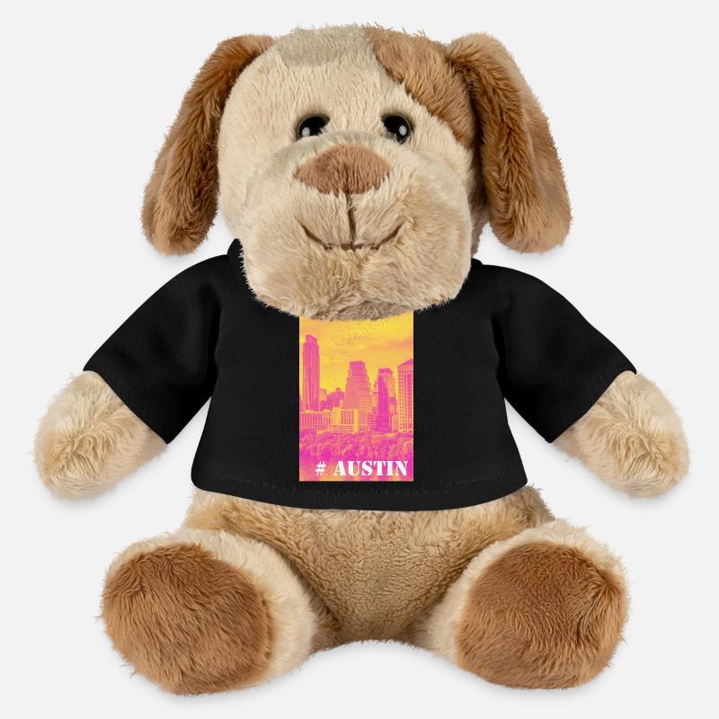 Austin - Chien en peluche Helge MiniFeet® - noir