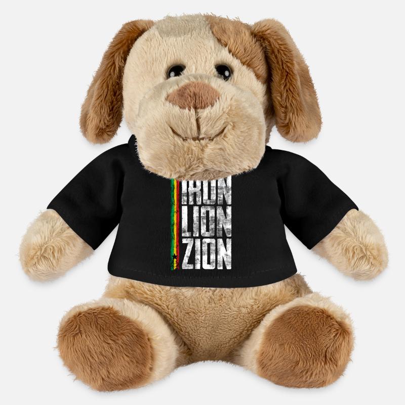Iron Lion Rastafari Design - MiniFeet® Hund Helge - Schwarz