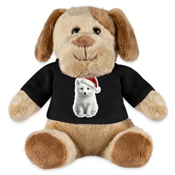White arctic fox in deep snow - MiniFeet® Dog Helge - black - Front