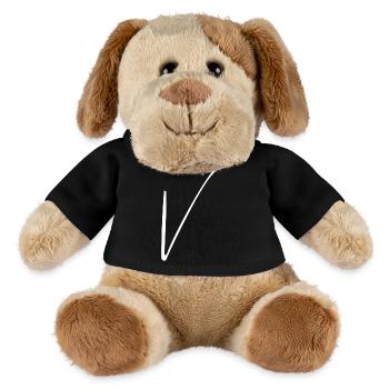 V - Chien en peluche Helge MiniFeet® - noir - Devant