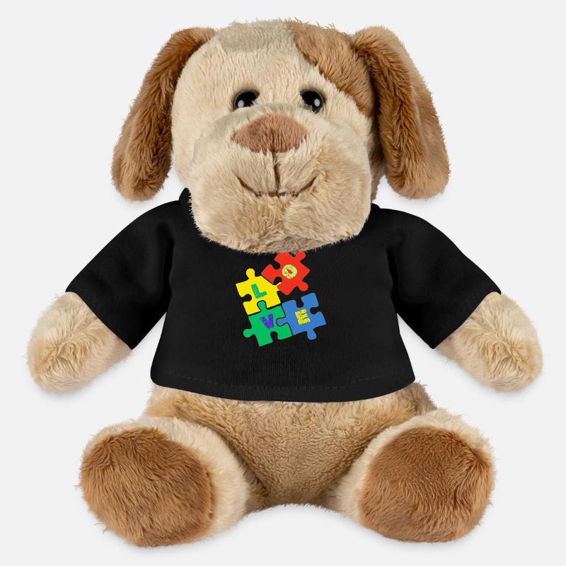 Liebes-Puzzle - MiniFeet® Hund Helge - Schwarz