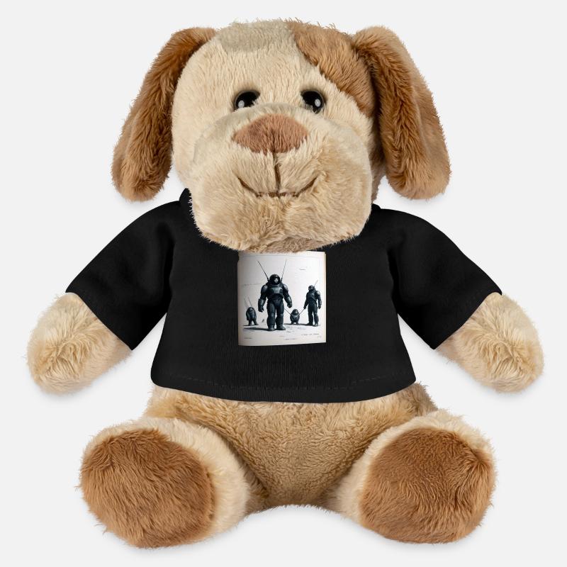 Vintage Robot Comic - MiniFeet® Dog Helge - black
