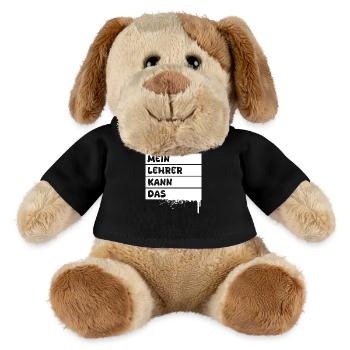 Geschenk für Lehrer - MiniFeet® Hund Helge - Schwarz - Vorne