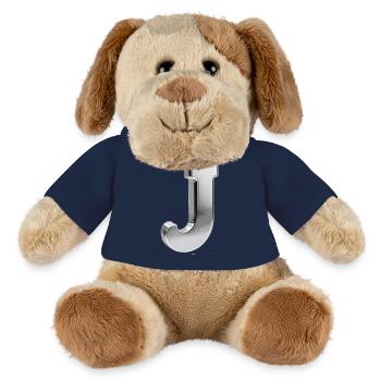 Chrome ,, J " Metallic - MiniFeet® Hund Helge - French Navy - Vorne