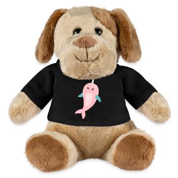Narval licorne de mer - Chien en peluche Helge MiniFeet® - noir - Devant