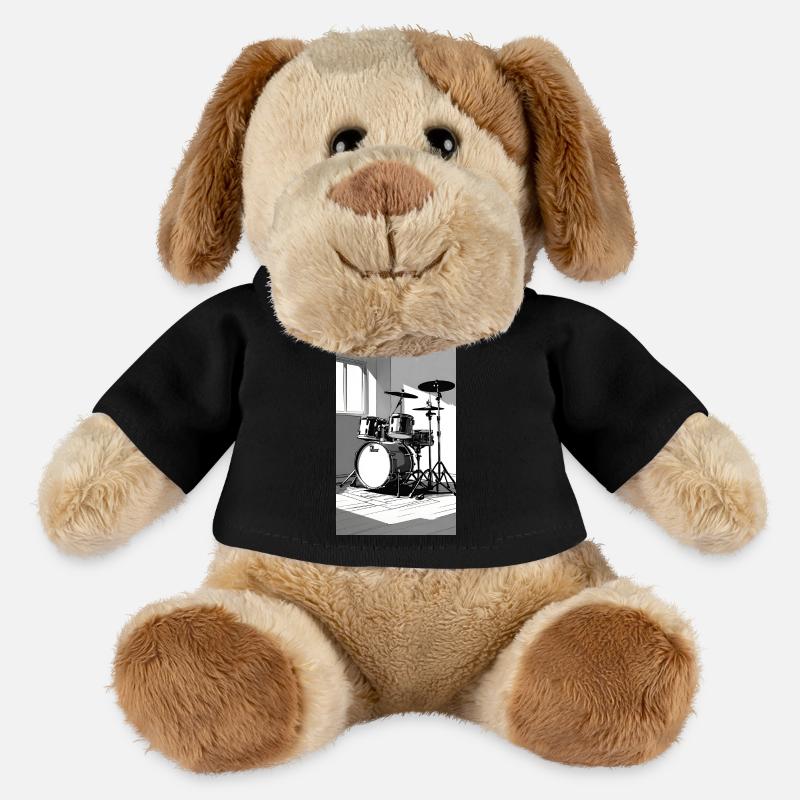 Percussion - Chien en peluche Helge MiniFeet® - noir