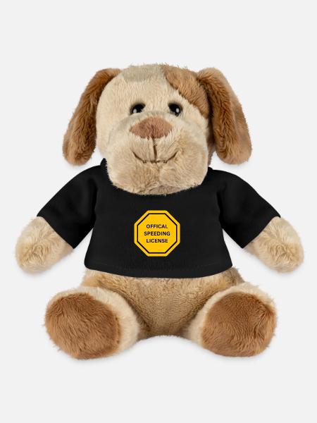 OFFICAL SPEEDING LICENSE SHIELD - MiniFeet® Dog Helge - black