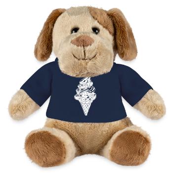 Croquis de glace - Chien en peluche Helge MiniFeet® - bleu marine - Devant